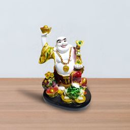 GW CREATIONS Yellow & White Fengshui Figurine Showpiece-picture-34