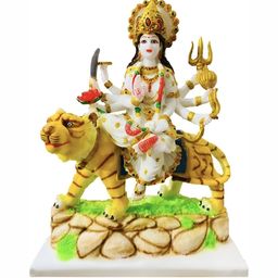krishnagallery1 Gold Toned & White Marble Religious Showpiece-48