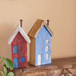 The Wishing Chair Blue Tiny Homes Wooden Paperweight Showpiece-image-53