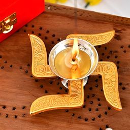 Aura Yellow Peetal Diya-image-21
