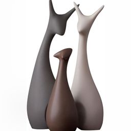 GW CREATIONS Grey Polyresin Figurine Showpiece-image-27