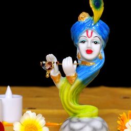GW CREATIONS White & Blue Figurine Showpiece-picture-16