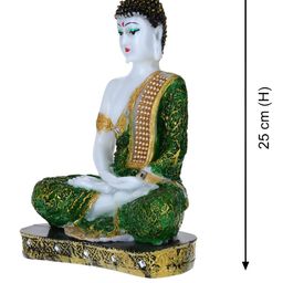 GW CREATIONS Green Buddha Figurine Showpiece-image-52