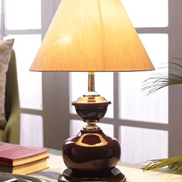 ECLAT FURNISH Black & Beige Table Lamp Showpiece-image-44