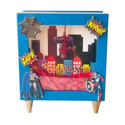 Little Surprise Box LLP Blue & Red Tractor Design Piggy Bank-image-67