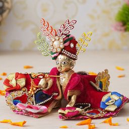 Fashion Bizz Gold-Toned Kanha Religious Showpiece-image-64