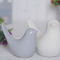 GW CREATIONS White & Grey 2 Pieces Figurine Showpiece-34
