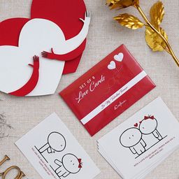eCraftIndia Red & White 3 Pieces Valentine Gift Set-image-10