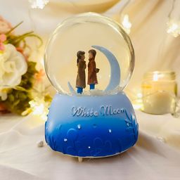 Giftii Transparent & Blue Figurine Crystal Showpiece-image-31