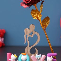 eCraftIndia Red & Blue 3 Pieces Valentine Gift Set-15