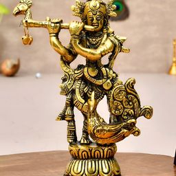 Ascension Gold Toned & Black Religious Metal Idol Showpiece-image-94
