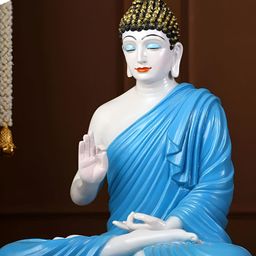 GW CREATIONS Blue Buddha Figurine Showpiece-picture-37