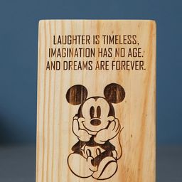 eCraftIndia Brown Wooden Walt Disney Showpiece-44