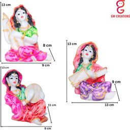GW CREATIONS Pink & Purple Figurine Showpiece-image-48