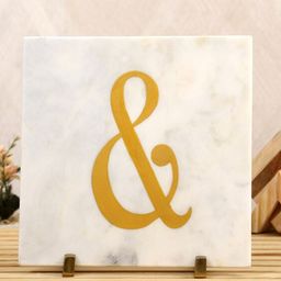 POSH-N-PLUSH White & Gold-Coloured & Marble Showpiece-image-76