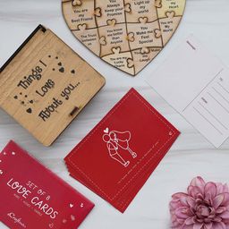 eCraftIndia Red & Brown 2 Pcs Valentine Gift Set-31