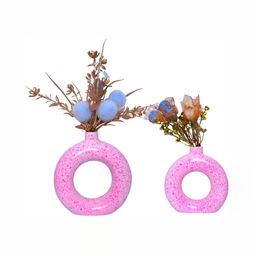 GW CREATIONS Pink 2 Pieces Figurine Showpiece-14