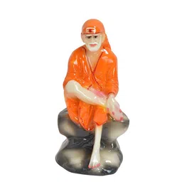Gifts N Greetings Orange Printed Sai Baba  Idol Showpiece-image-85