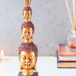 Archies Copper-Coloured Meditating Buddha Showpiece-image-89