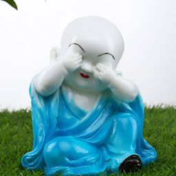 GW CREATIONS Sky Blue Marble Fengshui Figurine Showpiece-image-82