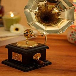 Fashion Bizz Gold-Toned Gramophone Curio Showpiece-image-44