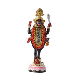 Gifts N Greetings Black & Gold toned Printed MaaKali Polyresin Figurine Showpiece-image-18