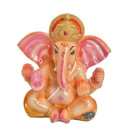 Gifts N Greetings Orange & Pink Ganesh Figurine Showpiece-image-30