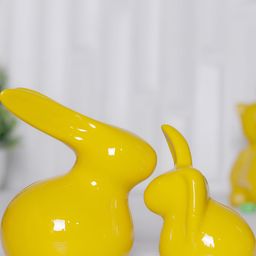 GW CREATIONS Yellow Rabbit Figurine Showpiece-image-35