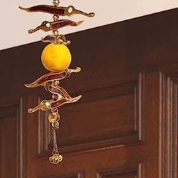 Fashion Bizz Red & Yellow Lemon Mirchi Door Hanging-image-68