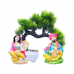 GW CREATIONS Blue & Pink 2 Pcs Musicians Figurine Showpiece-image-9