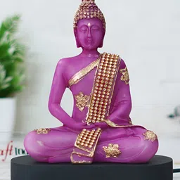 eCraftIndia Purple Buddha Idol Showpiece-image-65