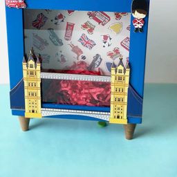Little Surprise Box LLP Blue & Yellow Magnificent London Piggy Bank-image-74