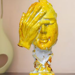 GW CREATIONS Mustard Figurine Decorative Showpiece-picture-37