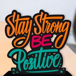 Phirki Studio Stay Strong Be Positive Motivational Quotes Table Decor Decorative Showpiece-image-5