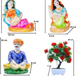 GW CREATIONS White Polyresin Figurine Showpiece-image-99