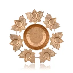 Aura Lotus Flower Diya Shaped Decorative Bowls-image-66