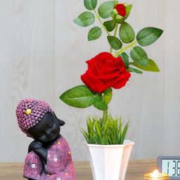 GW CREATIONS Red Figurine Showpiece-image-65