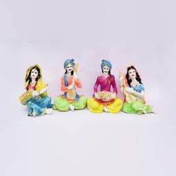 GW CREATIONS Blue 4 Pieces Fengshui Figurine Showpiece-picture-46