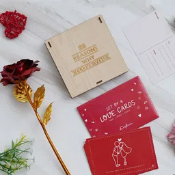 eCraftIndia Red & Brown 3 Pcs Valentine Gift Set-image-71