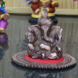 eCraftIndia Brown Lord Ganesha Showpieces-image-58