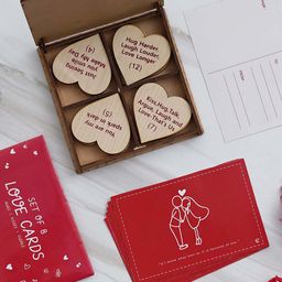 eCraftIndia Red & Brown 2 Pcs Valentine Gift Set-image-87