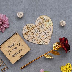 eCraftIndia Red & Brown 2 Pcs Valentine Day Gift Set-image-18