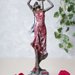 FASHIYANOO Red Village Lady Showpieces-image-21