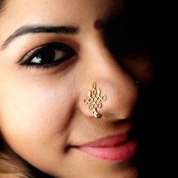 Goldnera Kolam Art Nose pin-image-83