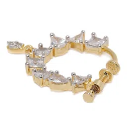 AccessHer Gold-Plated AD Studded Handcrafted Nosepin image 5