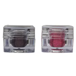 Veoni BELLE Set of 2 HD Holographic Glitter Eyeshadow 5 g each - Wine & Dark Pink-image-99