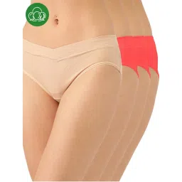 Inner Sense Plus Size Organic Cotton V Band Panties (Pack of 4)-picture-7