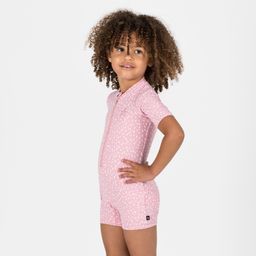 Baby swimming short sleeve and short leg suit - Pink-image-10