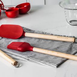 KitchenAid Red 3-Pieces Empire Birchwood Baking Set-24