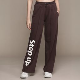 roadster Women Self Design Brown Track Pants-picture-15